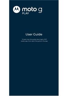 Motorola Moto G Play 2024 manual. Smartphone Instructions.